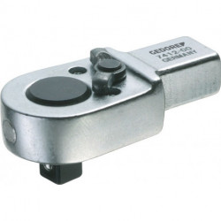 Embout à cliquet réversible 7412-00 1/4 po. 9 x 12 mm acier CV GEDORE