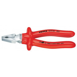 Pince universelle à forte démultiplicat. longueur 225 mm chromé isolé par immers