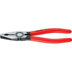 Pince universelle longueur 180 mm poli revêt. en plastique KNIPEX