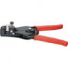 Pince à dénuder longueur 180 mm laqué en noir revêt. en plastique avec ressort d’ouverture KNIPEX