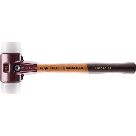Maillet à frappe amortie SIMPLEX longueur 490 mm D. de la tête 80 mm mi-dur bois