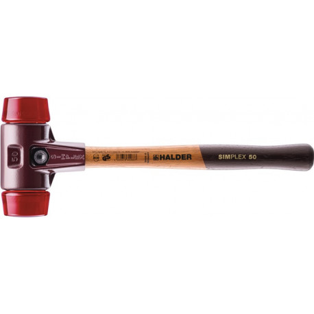 Maillet à frappe amortie SIMPLEX longueur 405 mm D. de la tête 60 mm dur bois pl