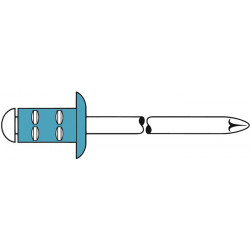 Rivet POP PolyGrip® tige de rivet D. x l 48 x 15 mm acier inoxydable 500 pièce (Par 500)