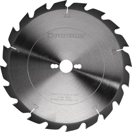 Lame pour scie circulaire de précision D. ext. 350 mm nombre de dents 24 FF perç