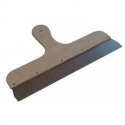 Spatule de surface largeur 500 mm manche en bois lame en acier polie