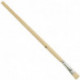Pinceau de soie Gussow taille 2 largeur 5 mm soies claires de haute qualité tôle blanche manche en bois brut (Par 12)