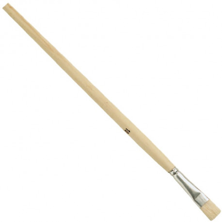 Pinceau de soie Gussow taille 14 largeur 10 mm soies claires de haute qualité tô (Par 12)