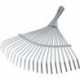 Balai à feuilles largeur de travail 450 mm revêtement poudre argenté sans manche