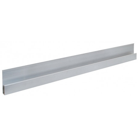 Règle à lisser en alu forme h longueur 2000 mm avec bourrelet de renforcement al