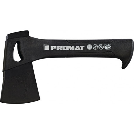 Hachette de camping poids 450 g longueur du manche 230 mm avec manche en nylon PROMAT