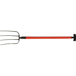 Fourche à fumier longueur des dents 320 mm 4 dents manche en T en fibre de verre 3001 poids 1630 g POLET