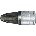 Jeu de clés à douille 44 P 1/4 po. PH PH 3 longueur 28 mm STAHLWILLE