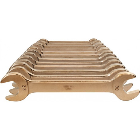 Jeu de clés à fourches 12 pièces SW6-32 mm bronze multicomp. alu sans étincelles ENDRES TOOLS