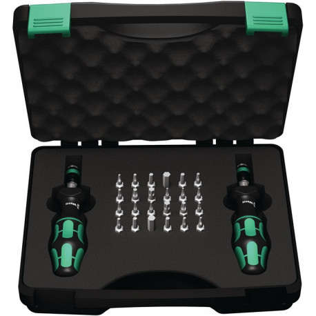 Jeu de tournevis dynamométriques 7440/41 26 pièces 0,3-3 Nm réglable WERA