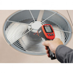 Thermomètre à infrarouge micro IR-200 -50 à 1200 degr. C ± 1 degr. C 1 x 9 V bloc RIDGID
