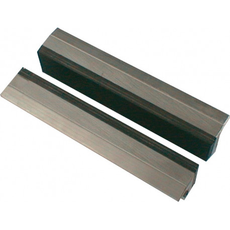 Mâchoire d'étau de protection 47/5 G pour largeur de mâchoire 100 mm revêtement caoutchouc aluminium 1 paire HAARHAUS
