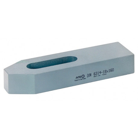 Fer de serrage DIN 6314 pour rainure à T 24 + 28 mm longueur 200 mm AMF
