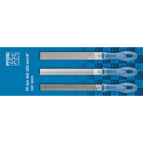 Jeu de limes longueur 200 mm coupe 1 Ergonomique bicomposant PFERD