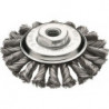 Brosse conique D. 115 mm M14 épaisseur de fil 0,5 mm acier 12 mm 15000 min-¹ LESSMANN