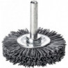 Brosse plate D. 50 mm tige 6 mm SiC poils de ponç. granulation 320 10 mm 15000 m