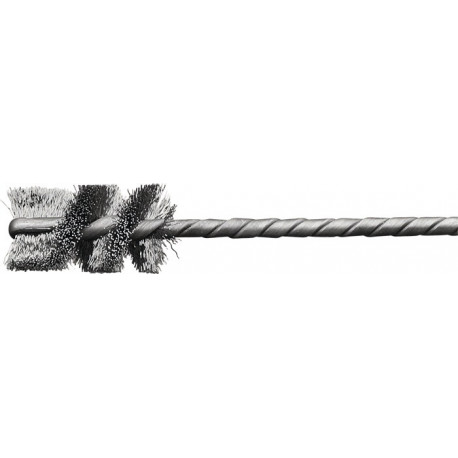Brosse à buses D. 19 mm tige 38 mm épaisseur de fil 02 mm acier 25 mm LESSMANN