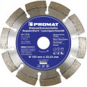 Disque à tronçonner diamant D. 115 mm perçage 22, 23 mm soudé au laser 12 mm PROMAT