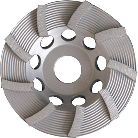 Meule boisseau diamant 125 mm pour béton et granit 22,23 mm une rangé