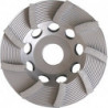 Meule boisseau diamant 125 mm pour béton et granit 22,23 mm une rangé