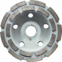 Meule boisseau diamant 180 mm pour béton et granit 22,23 mm deux rangées