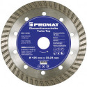 Disque à tronçonner diamant D. 125 mm perçage 22,23 mm âme en acier 10 mm
