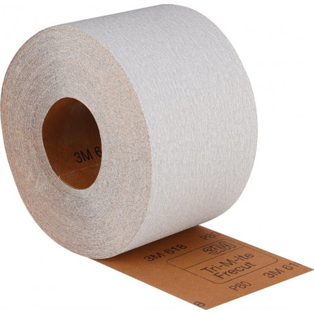 Rouleau de papier abrasif 618 115 mm granulation 220 pour vernis/métal SiC 3M