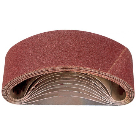 Bande abrasive L. 533 mm l. 75 mm granulation 60 pour bois/métal corindon (Par 10)