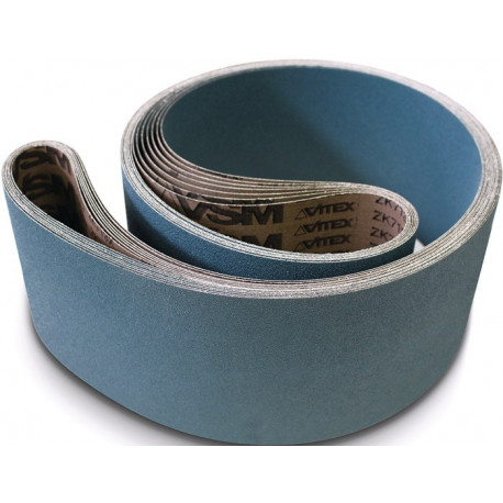 Bande abrasive ZK713X L. 2000 mm l. 50 mm granulation 60 pour acier/INOX/métaux (Par 10)