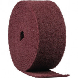 Rouleau d’abrasif en non-tissé NRO 400 longueur 10 m largeur 100 mm fin brun rouge KLINGSPOR