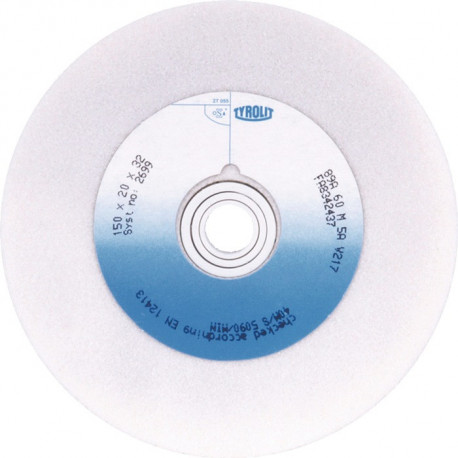 Disque pour tourets à meuler D.200xB25x32 mm 60 oxyde d’aluminium TYROLIT