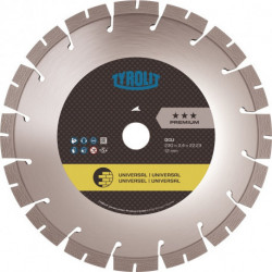 Disque à tronçonner diamant DCU Premium D. 125 mm perçage 22,23 mm construction