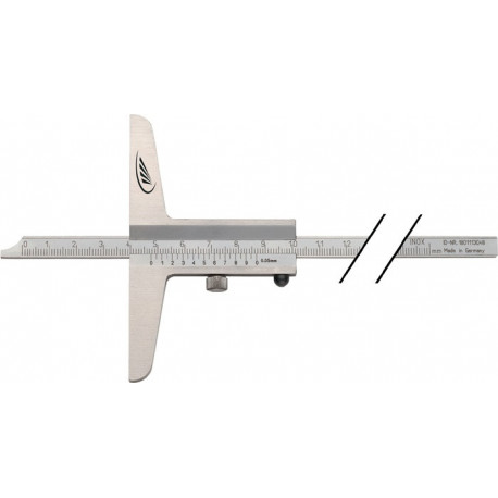 Jauge de profondeur DIN 862 500 mm règle de mesure droite 20 x 5 mm HELIOS PREIS