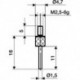 Palpeur D. 1,5 mm longueur 30 mm tige M2,5 acier adapté à horloges de mesure KÄFER