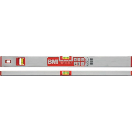 Niveau à bulles EUROSTAR 690 E 60 cm aluminium argent ± 05 mm/m BMI
