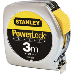 Mètre-ruban de poche PowerLock® longueur 3 m largeur 19 mm mm/cm EG II clip cein