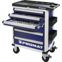Servante d’atelier l.775xP470xH1000 mm 6 tiroirs 96 pièces PROMAT
