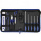 Sacoche à outils int.-lxPxH mm 11 pièces polyester 500D noir/bleu