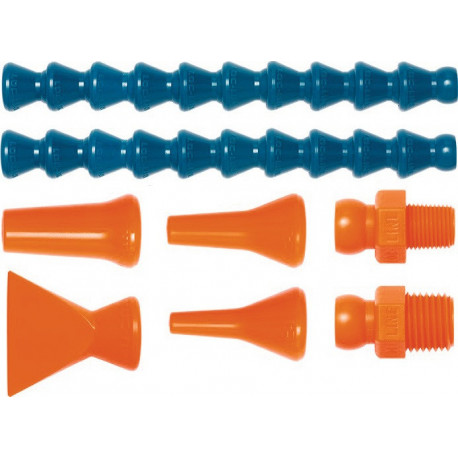 Kit tuyaux pour lubrifiant réfrigérant taille 1/4 po. 8 pièces LOC-LINE