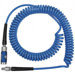 Set de tuyaux spiralés D. intérieur 65 mm D. ext. 10 mm longueur 6 m raccord de