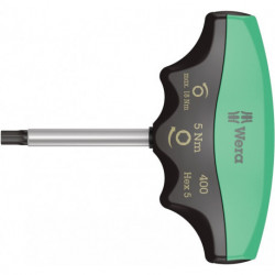 Tournevis dynamométrique 400 Hex 6 pans 5 mm 5 Nm réglage fixe WERA