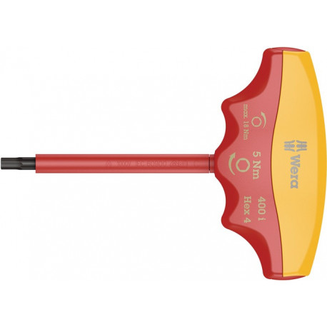Tournevis dynamométrique 400 i Hex 4 mm 5 Nm réglage fixe VDE WERA