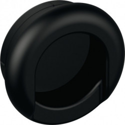 Poignée à encastrer 535MLB polyamide mat 90 noir profond longueur 42 mm largeur 42 mm HEWI