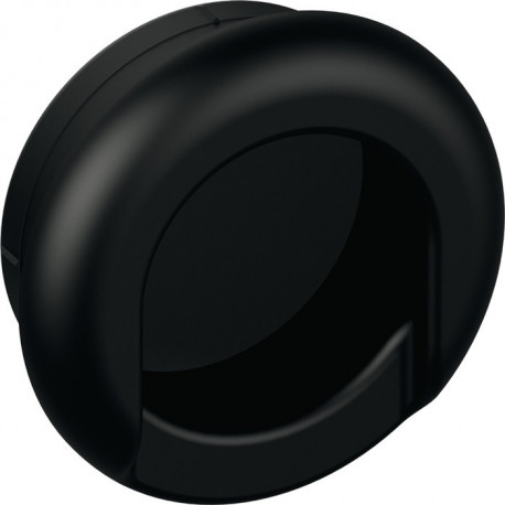 Poignée à encastrer 535MLB polyamide mat 90 noir profond longueur 42 mm largeur 42 mm HEWI