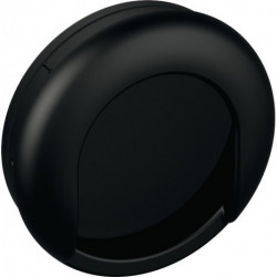 Poignée à encastrer 535MLB PA ma 90 noir profond L.75mm B.75mm HEWI