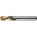 Foret hélicoïdal DIN/ANSI TypN D.9mm HSS TiN 25xD droite DORMER (Par 10)
